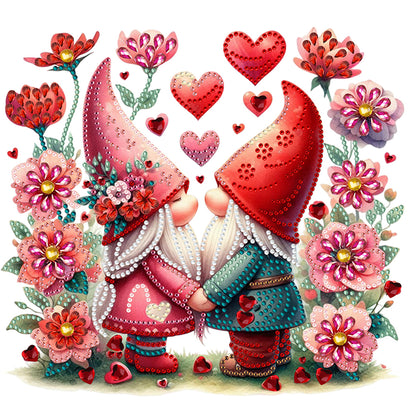 Love Gnome - Special Shaped Drill Diamond Painting 30*30CM