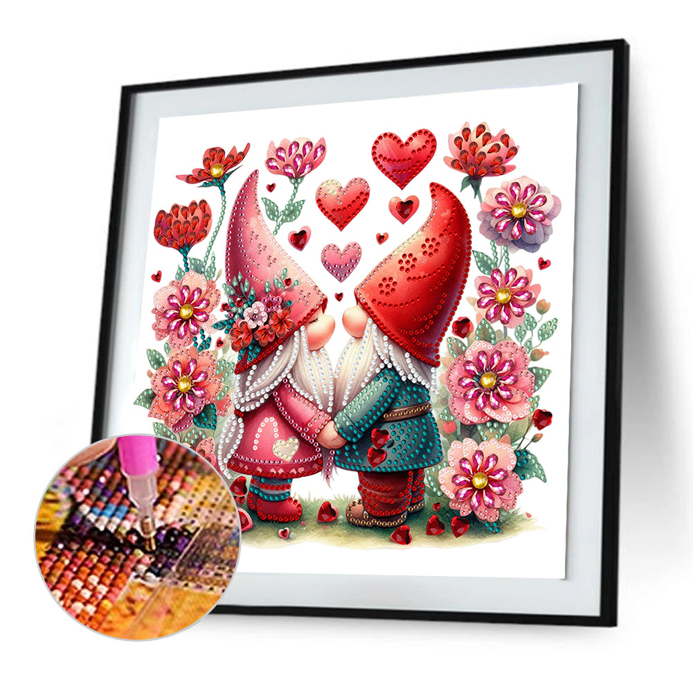 Love Gnome - Special Shaped Drill Diamond Painting 30*30CM