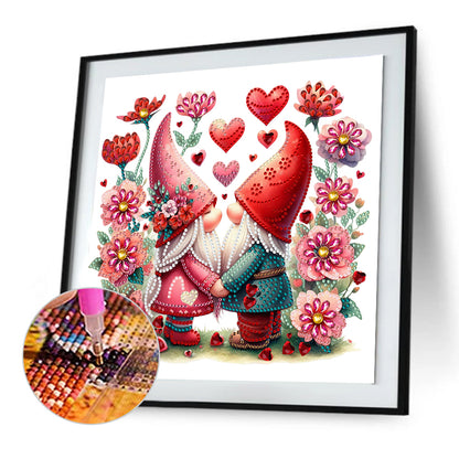 Love Gnome - Special Shaped Drill Diamond Painting 30*30CM