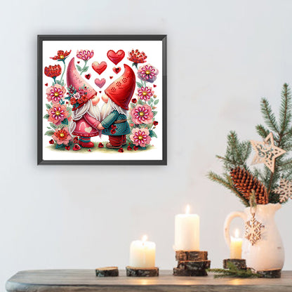Love Gnome - Special Shaped Drill Diamond Painting 30*30CM