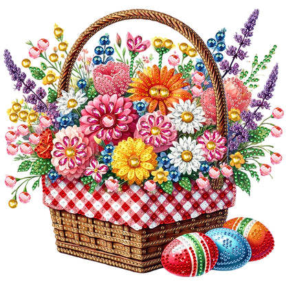 Easter Flower Basket - Special Shaped Drill Diamond Painting 30*30CM