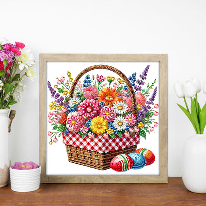Easter Flower Basket - Special Shaped Drill Diamond Painting 30*30CM