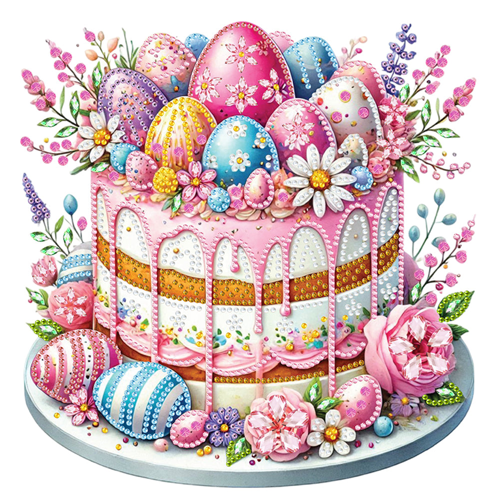 Easter Cake - Special Shaped Drill Diamond Painting 30*30CM