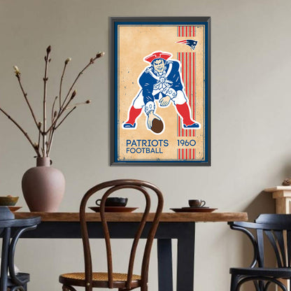 New England Patriots Olive - Full Round Drill Diamond Painting 30*45CM
