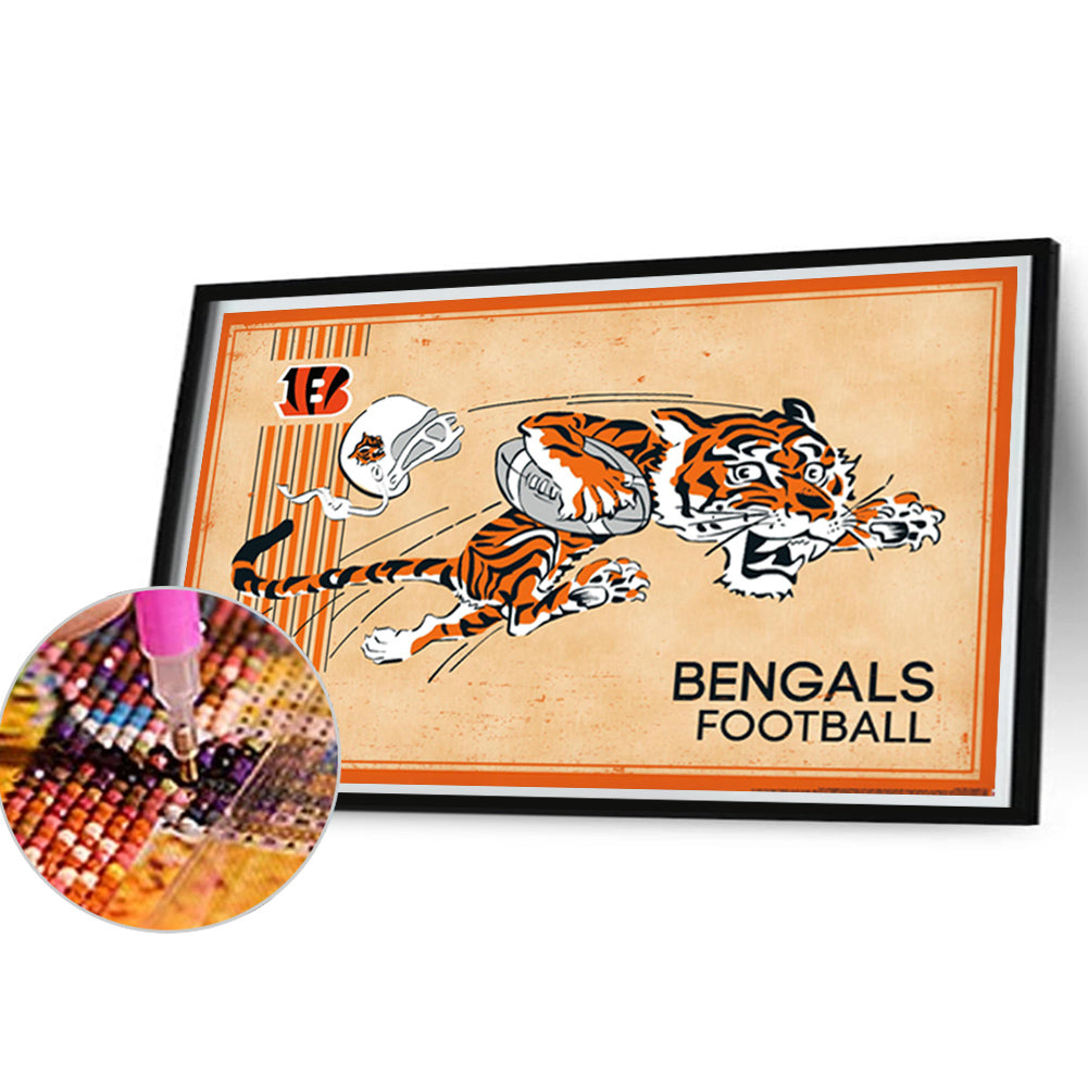 Cincinnati Bengals Olive - Full Round Drill Diamond Painting 45*30CM