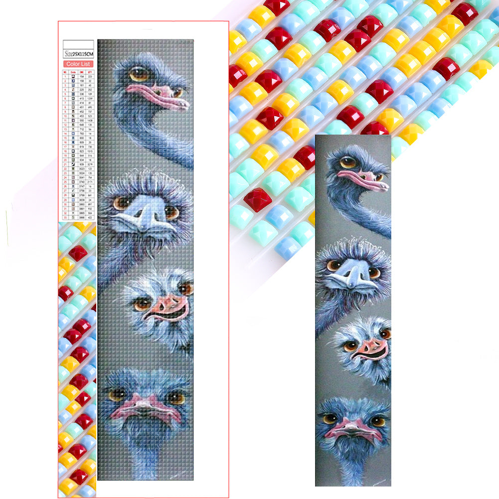 Ostrich - Full Square Drill Diamond Painting 25*115CM