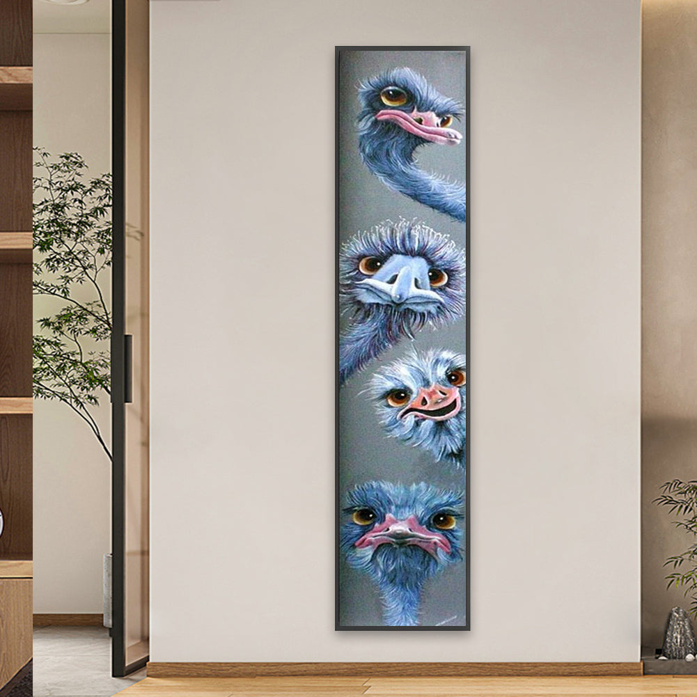 Ostrich - Full Square Drill Diamond Painting 25*115CM
