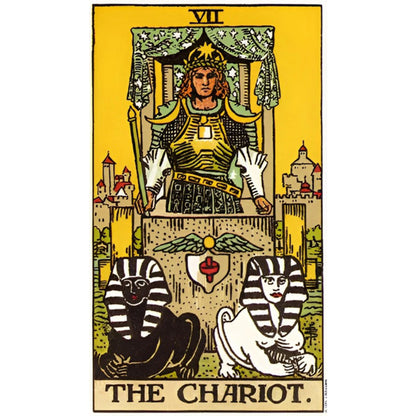 Classic Waiter Tarot Chariot - Full AB Round Drill Diamond Painting 40*70CM