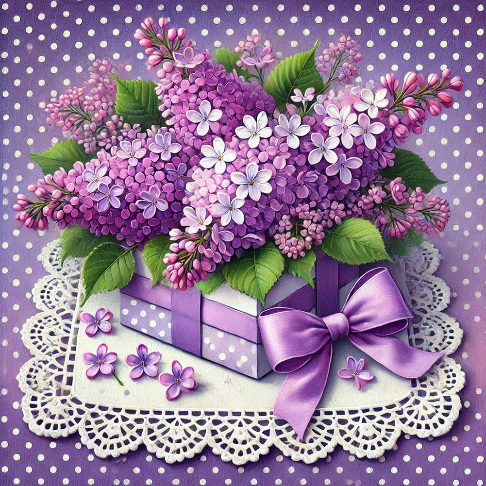 Lavender - Full Round Drill Diamond Painting 40*40CM