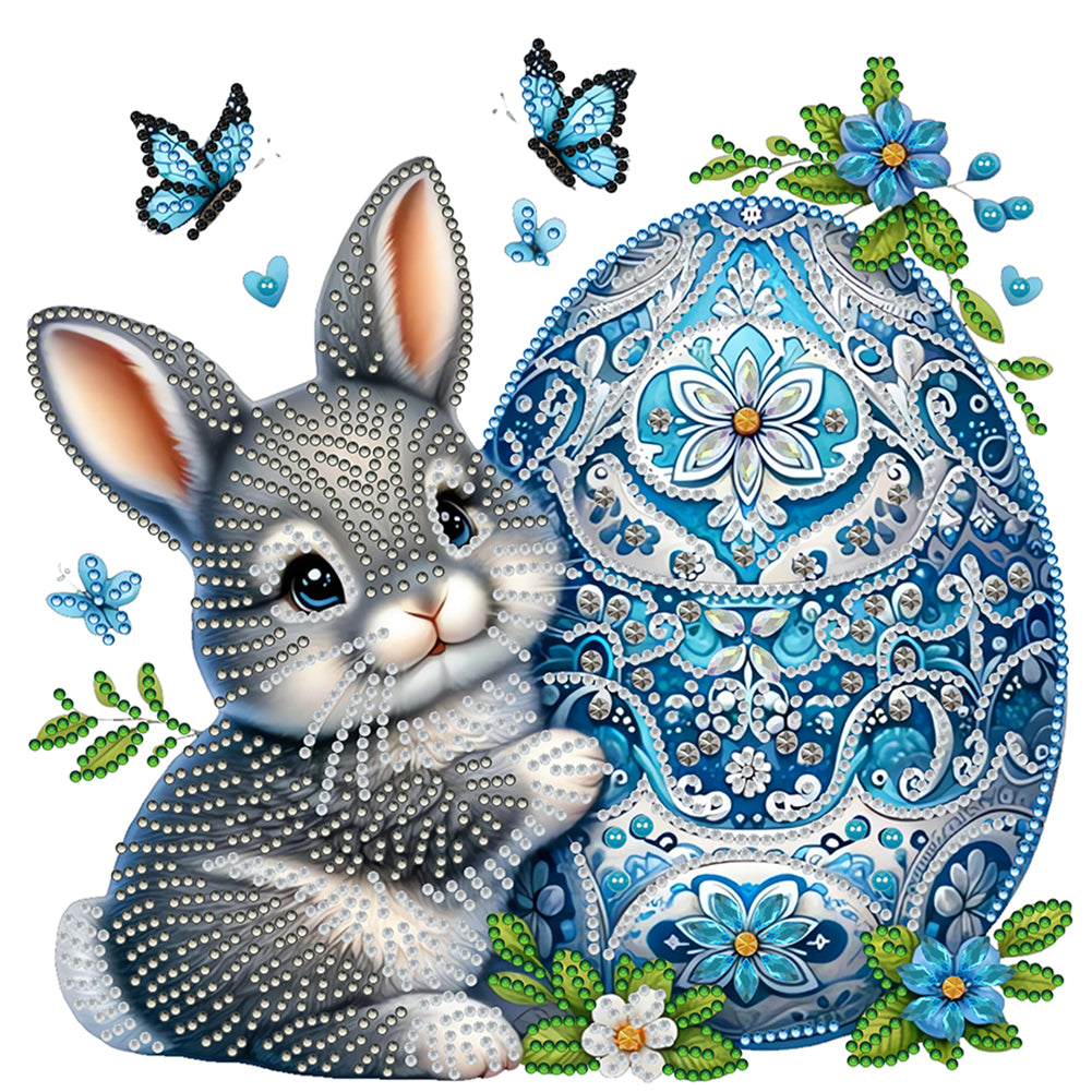 Bunny And Egg - Special Shaped Drill Diamond Painting 30*30CM