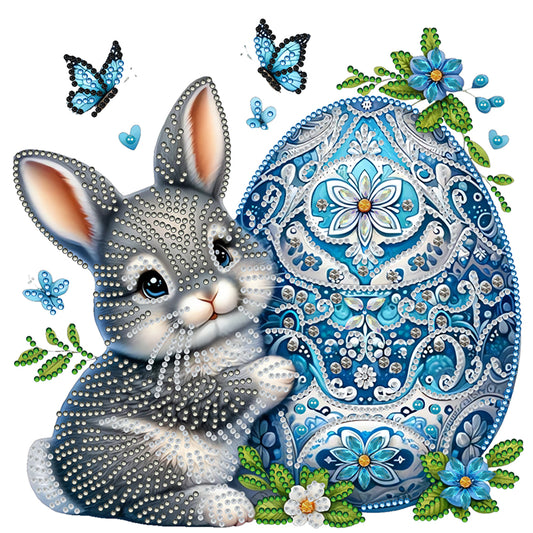Bunny And Egg - Special Shaped Drill Diamond Painting 30*30CM