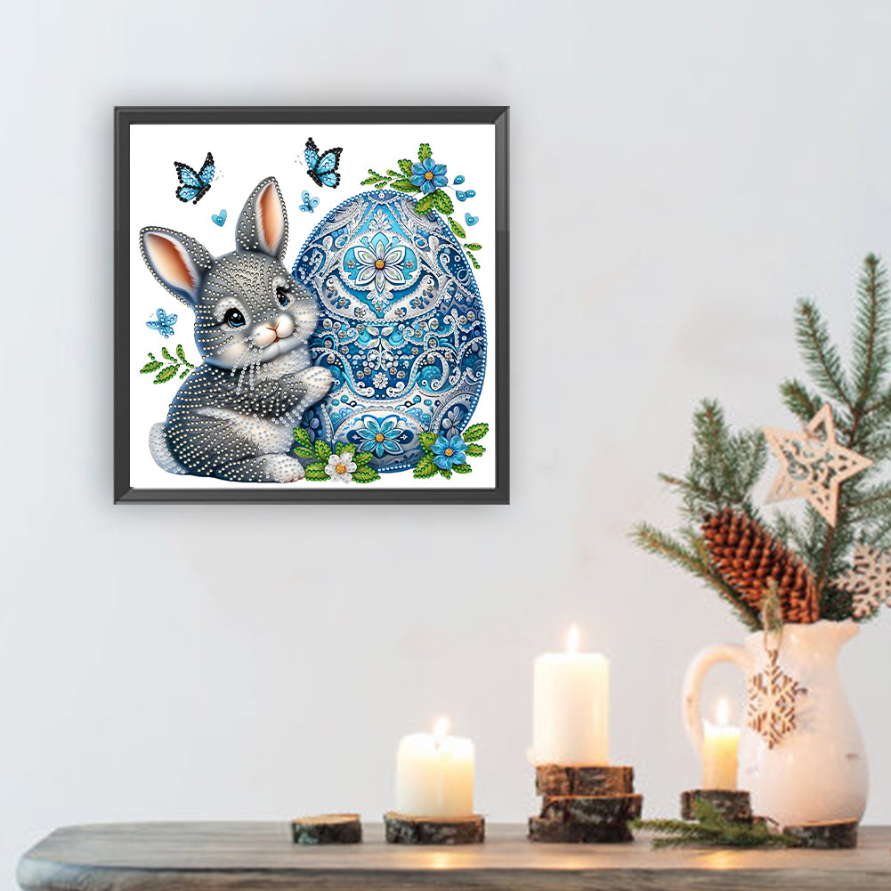 Bunny And Egg - Special Shaped Drill Diamond Painting 30*30CM