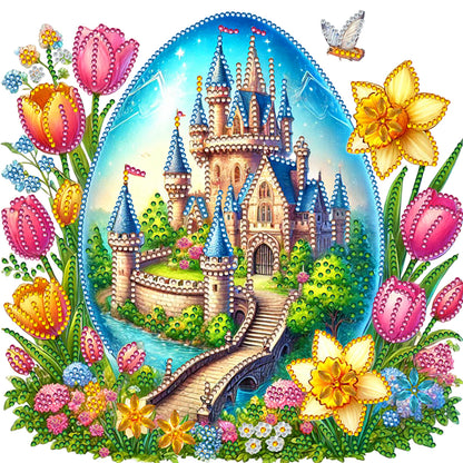 Easter Egg Castle - Special Shaped Drill Diamond Painting 30*30CM