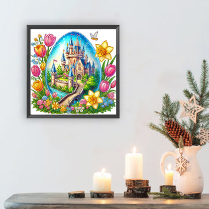 Easter Egg Castle - Special Shaped Drill Diamond Painting 30*30CM
