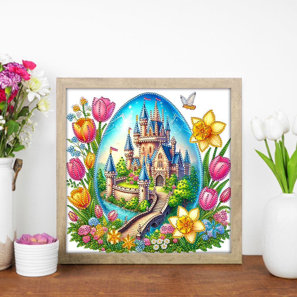 Easter Egg Castle - Special Shaped Drill Diamond Painting 30*30CM