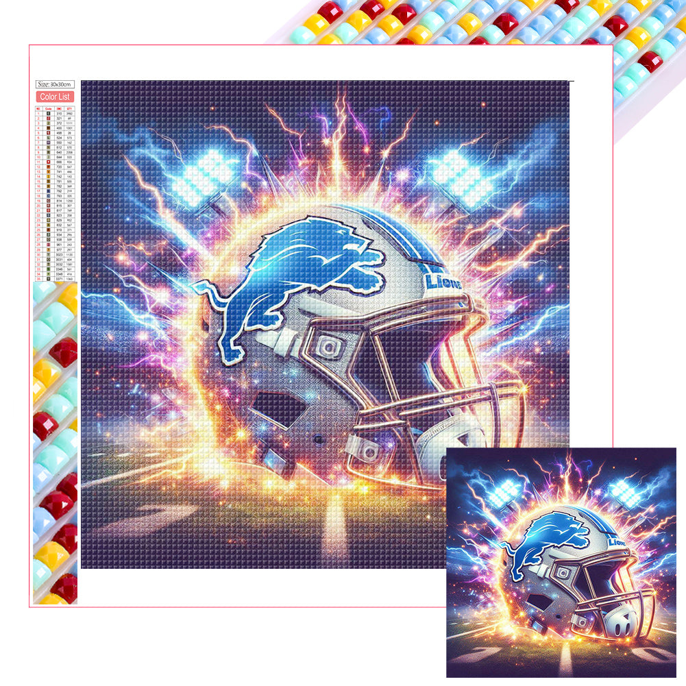 Detroit Lions - Full Square Drill Diamond Painting 30*30CM