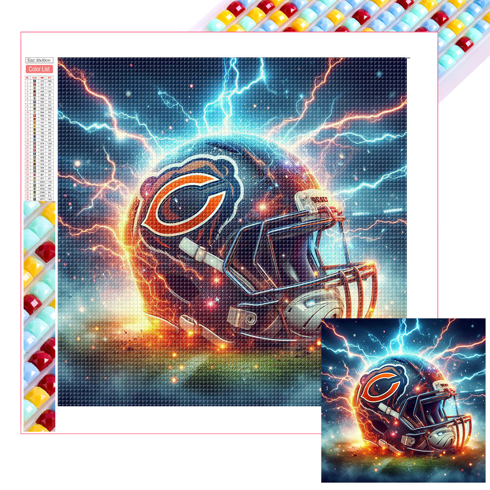 Chicago Bears - Full Square Drill Diamond Painting 30*30CM