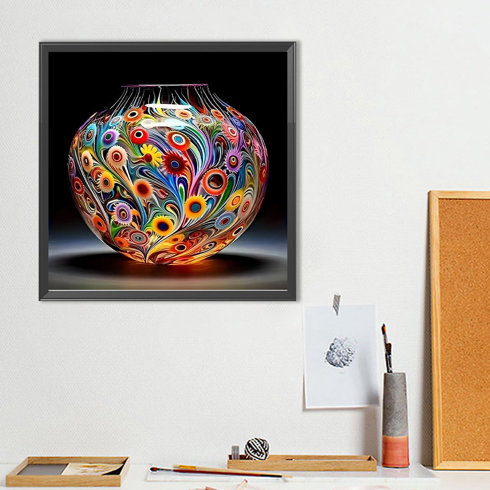 Art Vase - Full Round Drill Diamond Painting 40*40CM