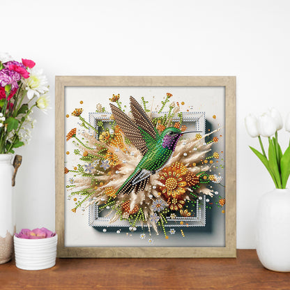 Hummingbird Escapes The Frame - Special Shaped Drill Diamond Painting 30*30CM