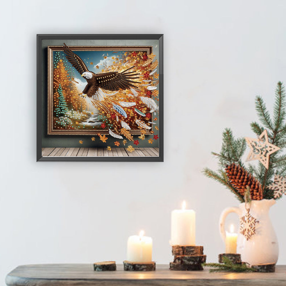 Eagle Escapes The Frame - Special Shaped Drill Diamond Painting 30*30CM