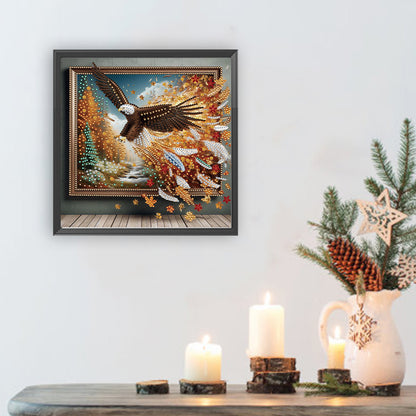 Eagle Escapes The Frame - Special Shaped Drill Diamond Painting 30*30CM