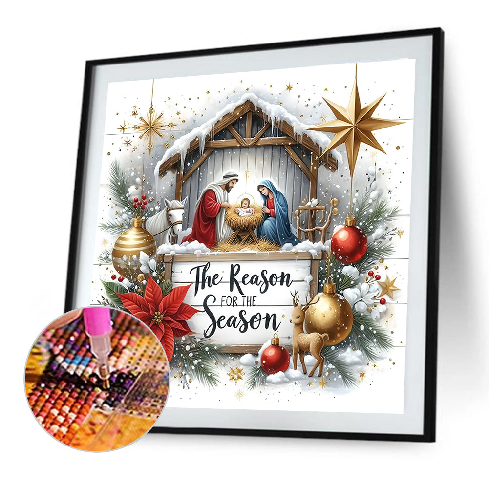 Christmas - Full Round Drill Diamond Painting 40*40CM