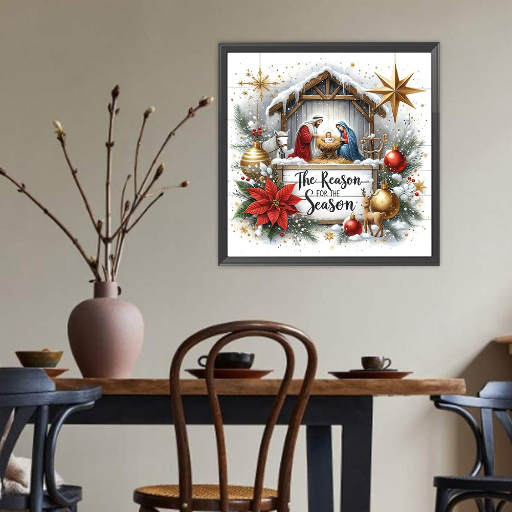 Christmas - Full Round Drill Diamond Painting 40*40CM
