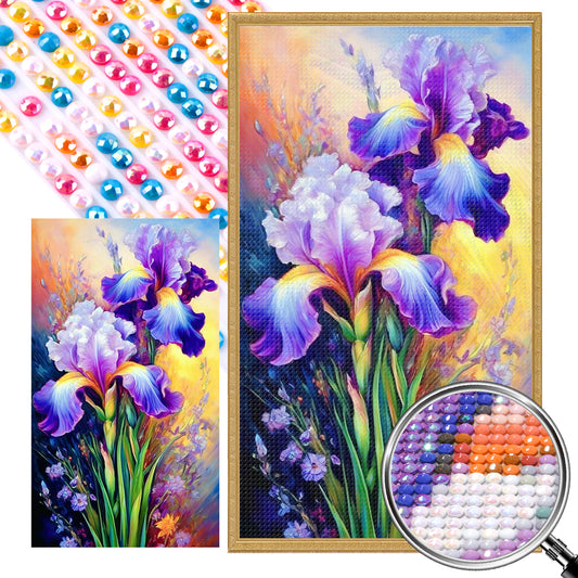 Iris - Full AB Round Drill Diamond Painting 40*70CM