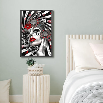 Ghost Woman - Full Round Drill Diamond Painting 40*60CM