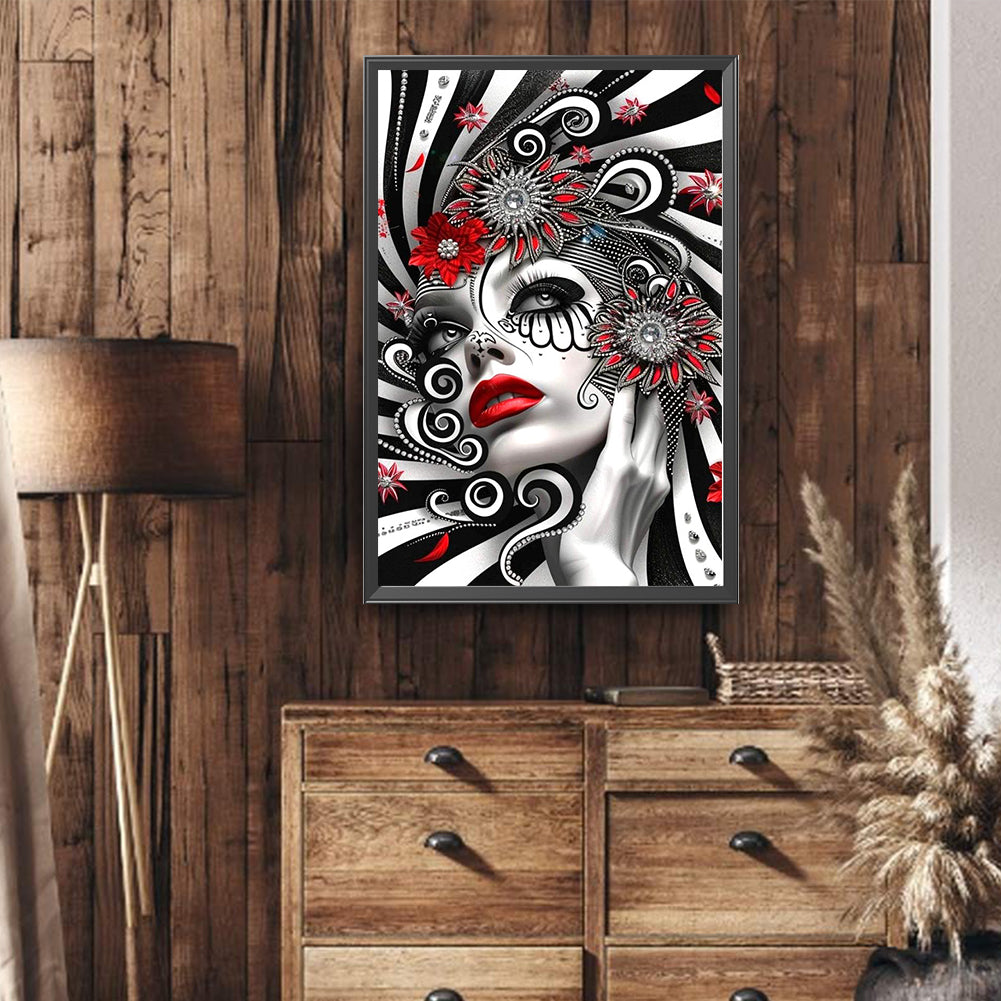Ghost Woman - Full Round Drill Diamond Painting 40*60CM