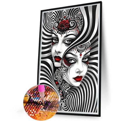 Ghost Woman - Full Round Drill Diamond Painting 40*60CM