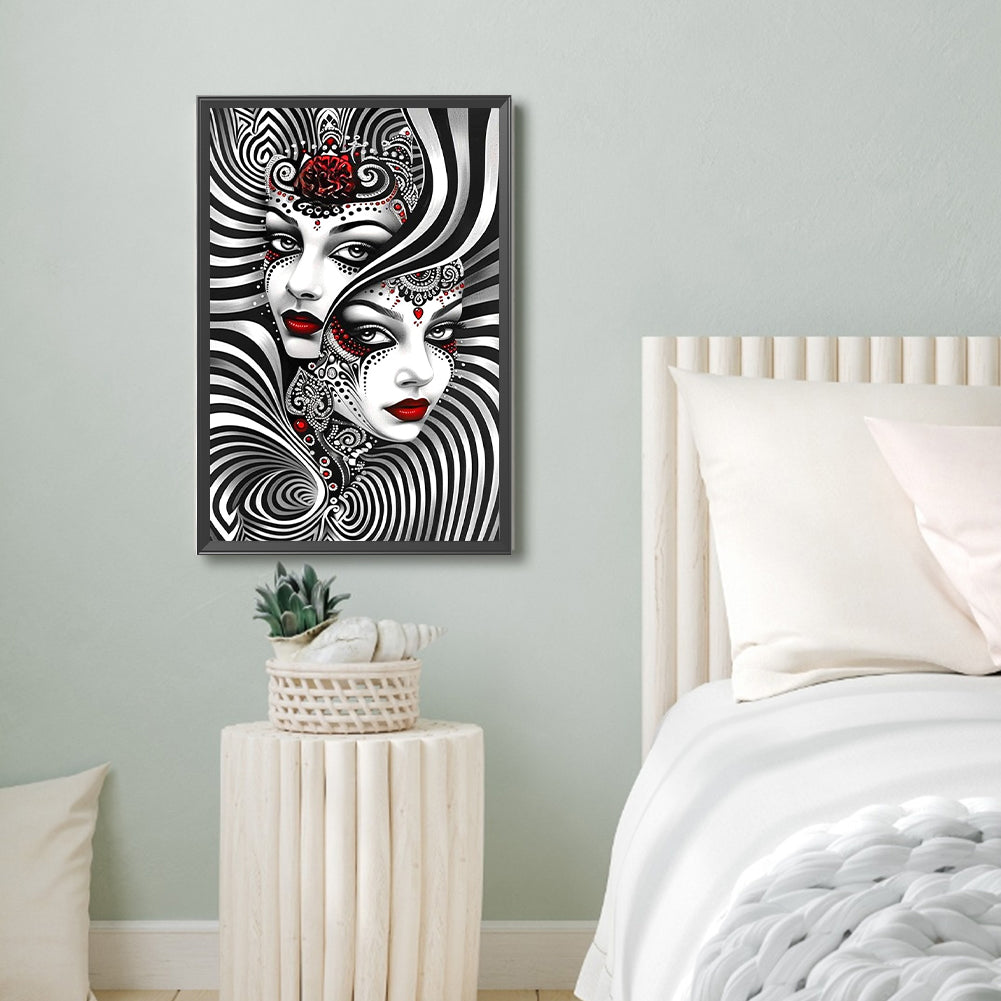 Ghost Woman - Full Round Drill Diamond Painting 40*60CM