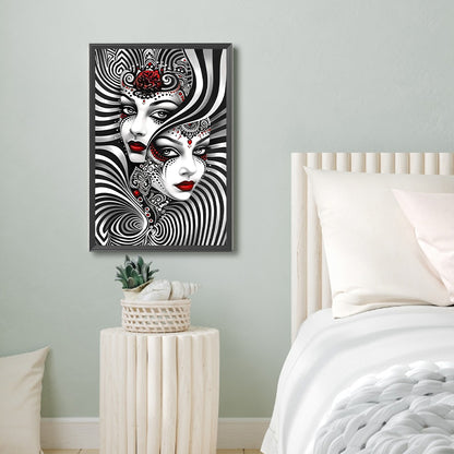 Ghost Woman - Full Round Drill Diamond Painting 40*60CM