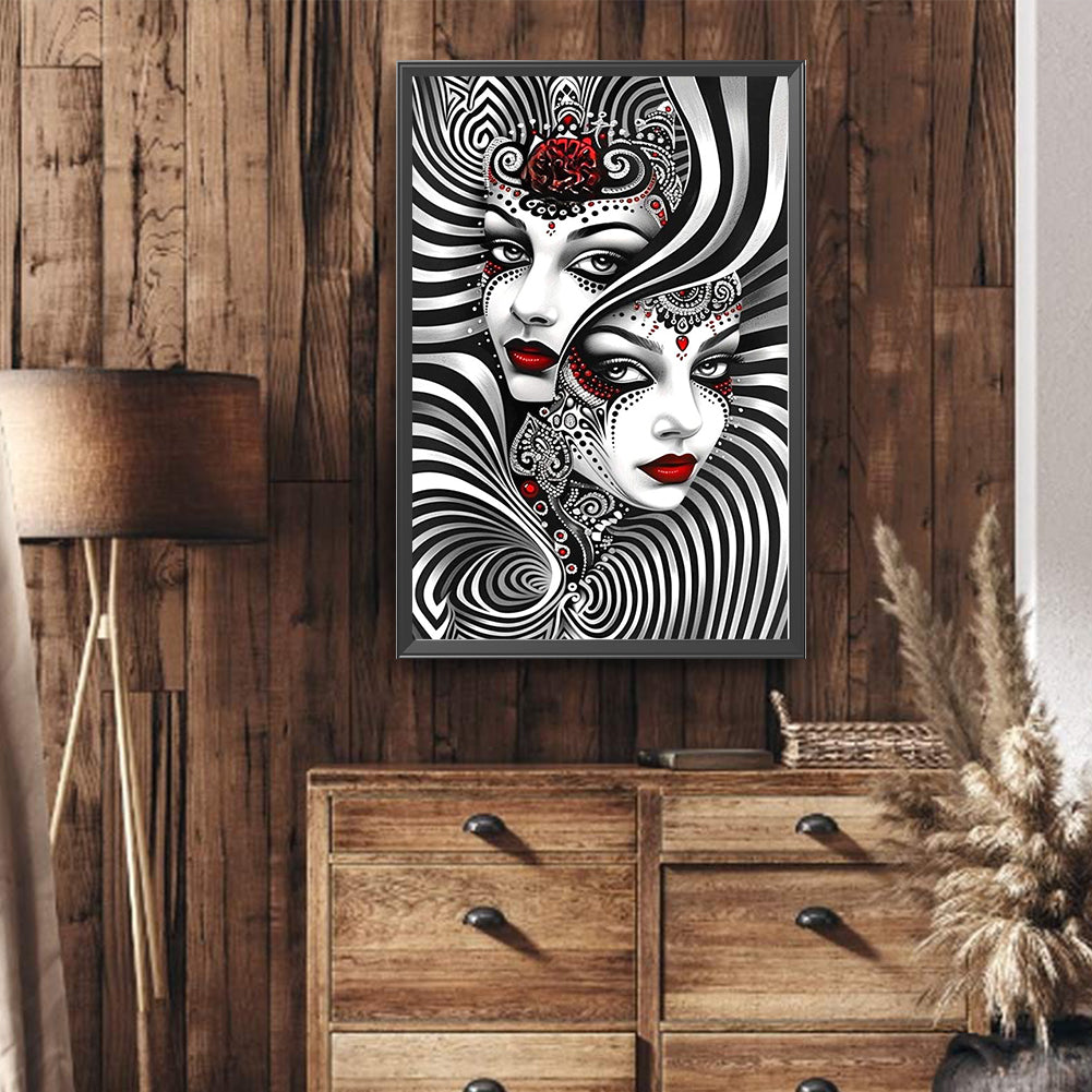 Ghost Woman - Full Round Drill Diamond Painting 40*60CM