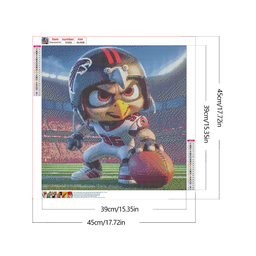 Atlanta Falcons Football - Full Round Drill Diamond Painting 45*45CM