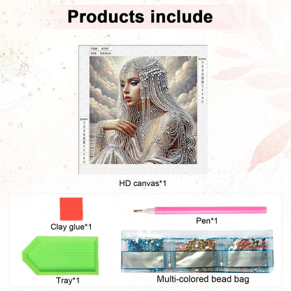 Gorgeous And Elegant Lady - Special Shaped Drill Diamond Painting 30*30CM