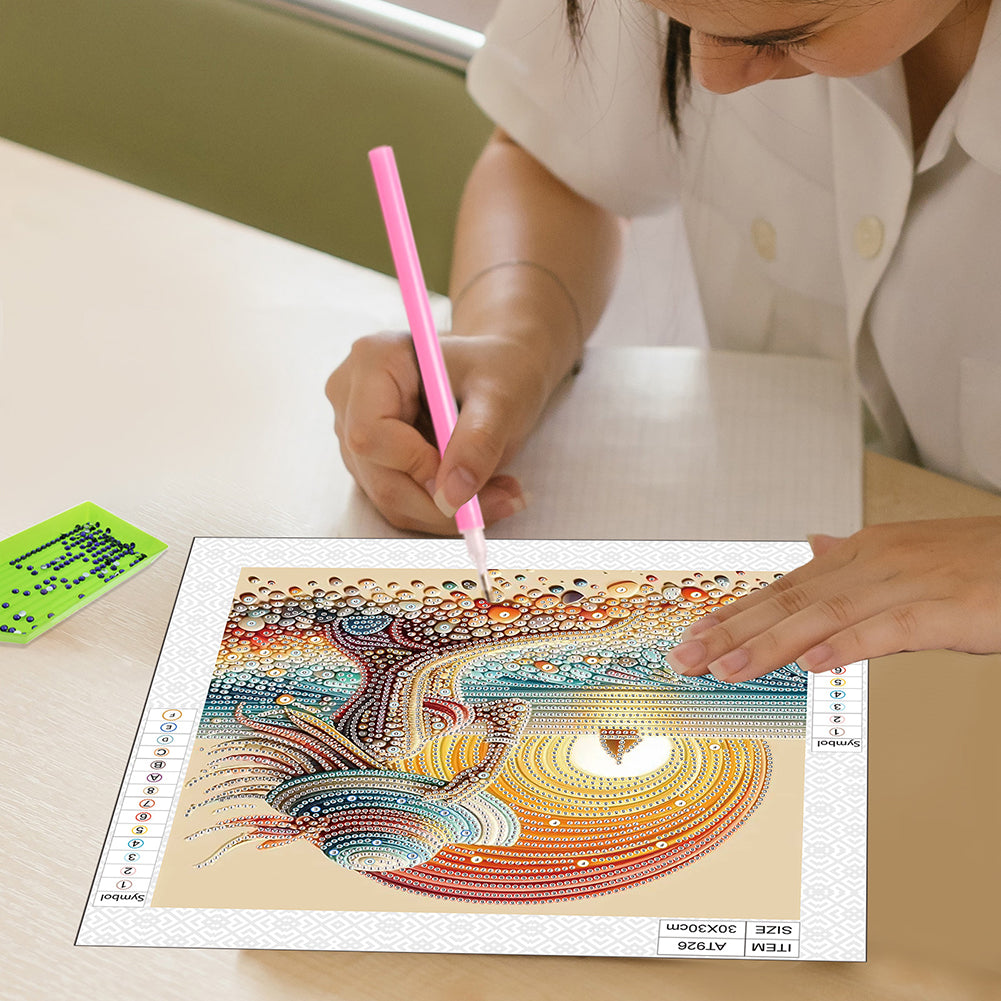 Gorgeous And Elegant Lady - Special Shaped Drill Diamond Painting 30*30CM