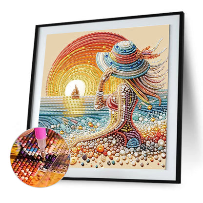 Gorgeous And Elegant Lady - Special Shaped Drill Diamond Painting 30*30CM