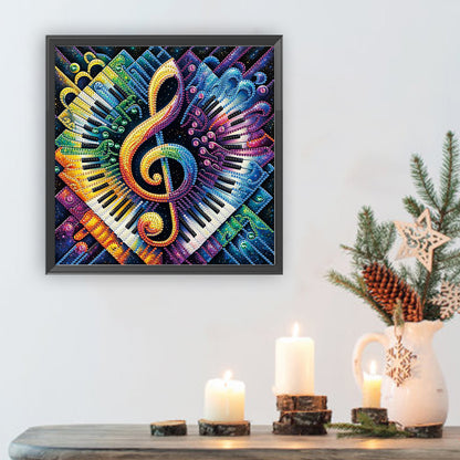 Piano Notes - Special Shaped Drill Diamond Painting 30*30CM