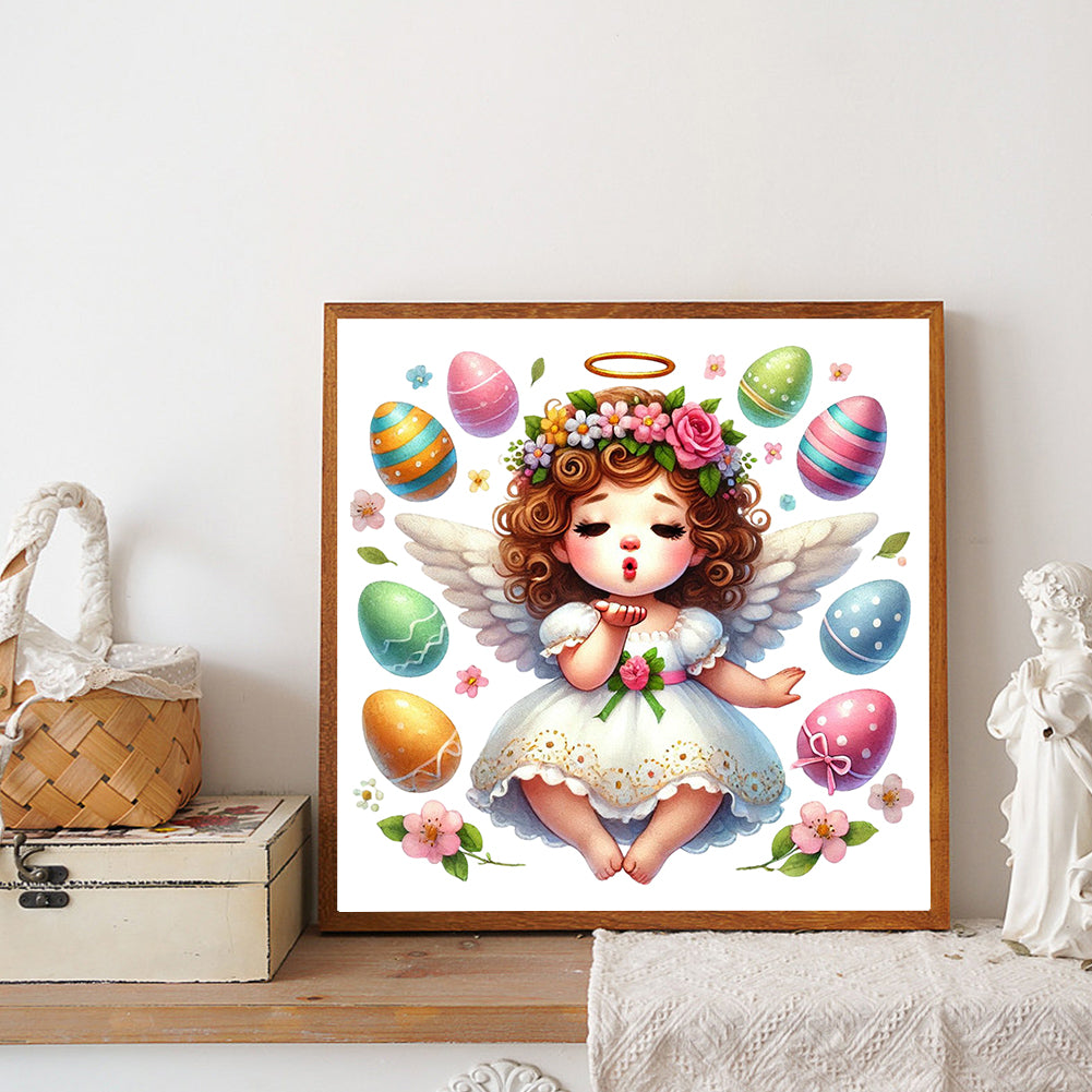 Easter Angel - Full Round Drill Diamond Painting 30*30CM