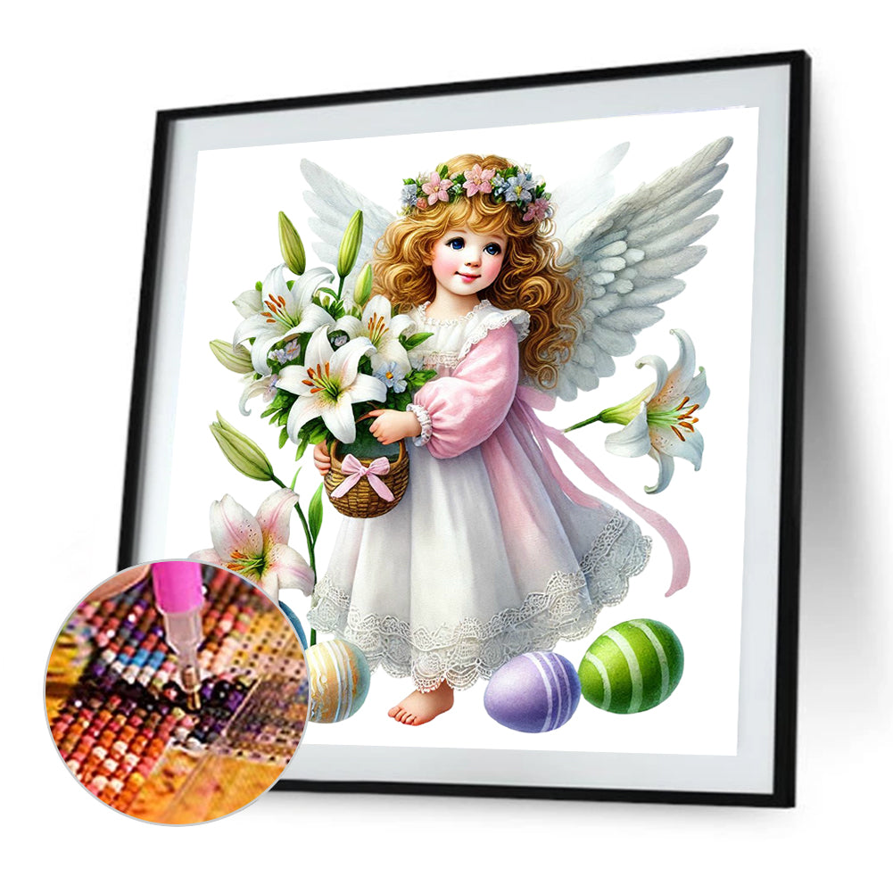 Easter Angel - Full Round Drill Diamond Painting 30*30CM