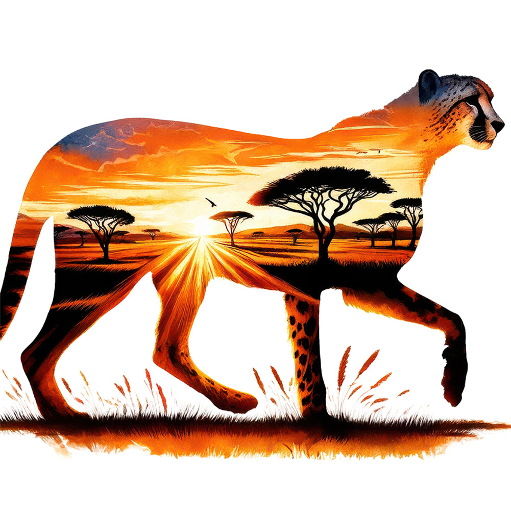 Leopard - Full Round Drill Diamond Painting 30*30CM