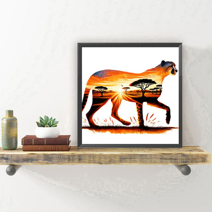 Leopard - Full Round Drill Diamond Painting 30*30CM