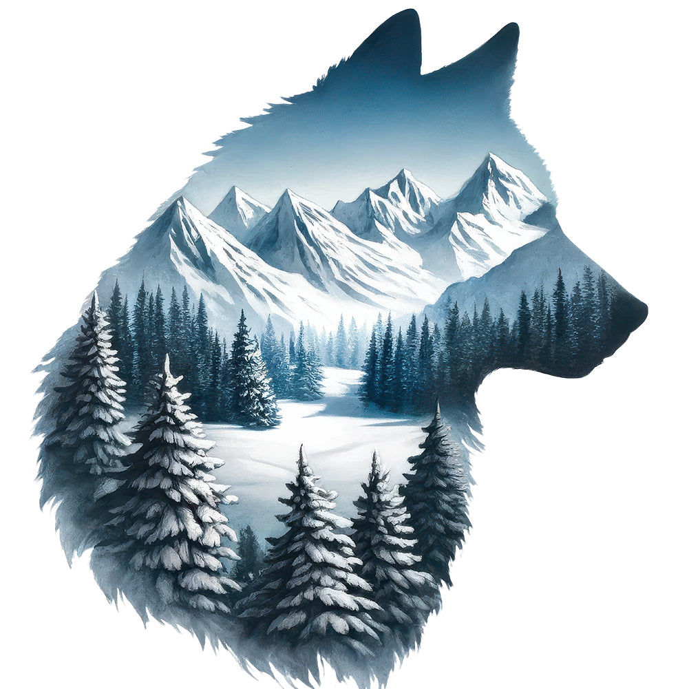 Wolf - Full Round Drill Diamond Painting 30*30CM