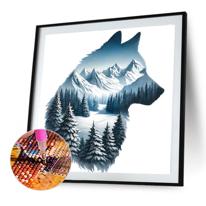 Wolf - Full Round Drill Diamond Painting 30*30CM