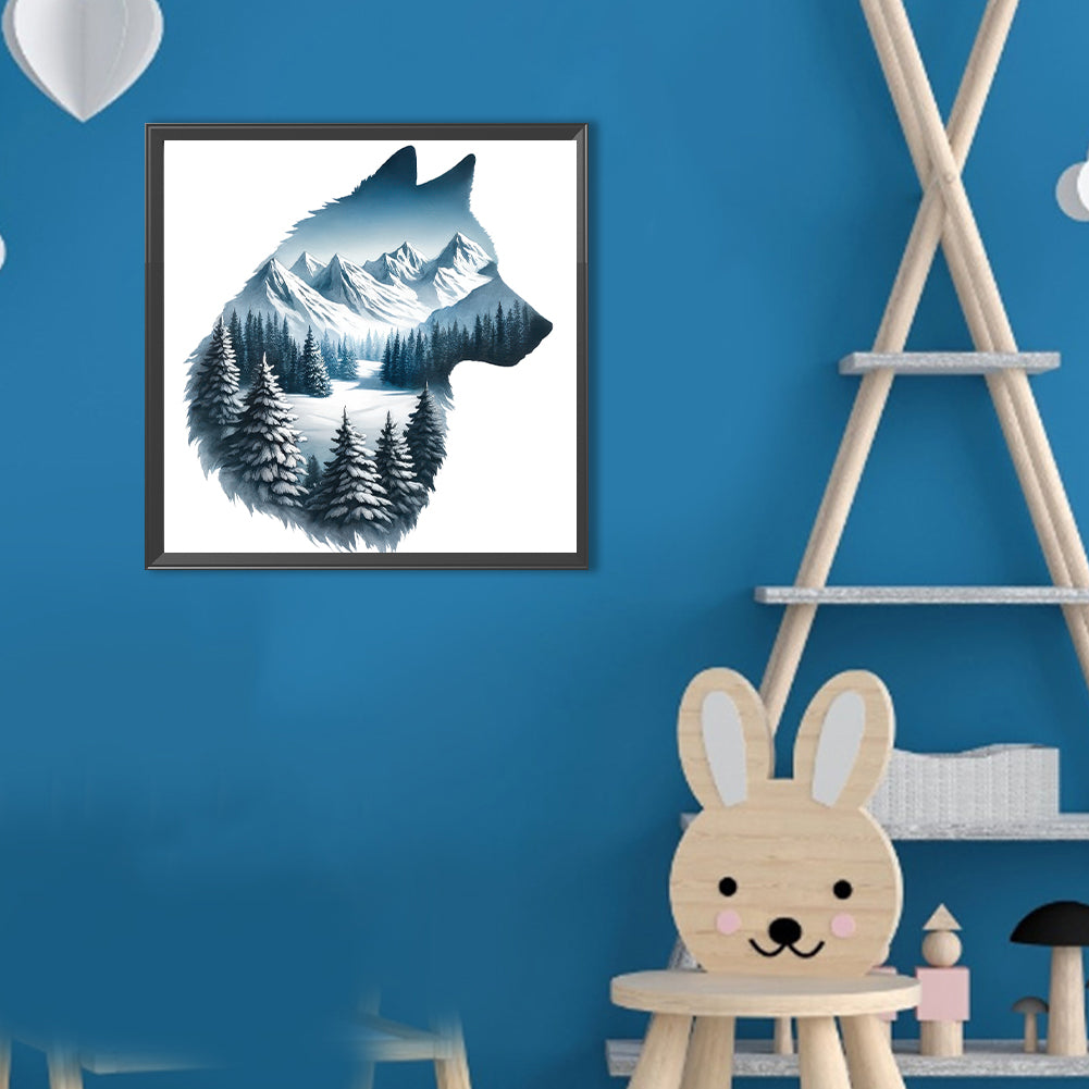 Wolf - Full Round Drill Diamond Painting 30*30CM