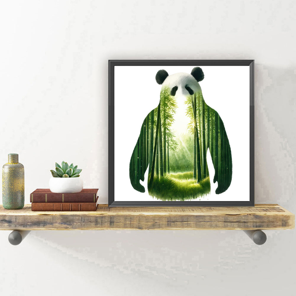 Panda - Full Round Drill Diamond Painting 30*30CM