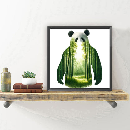 Panda - Full Round Drill Diamond Painting 30*30CM