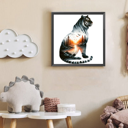 Tiger - Full Round Drill Diamond Painting 30*30CM