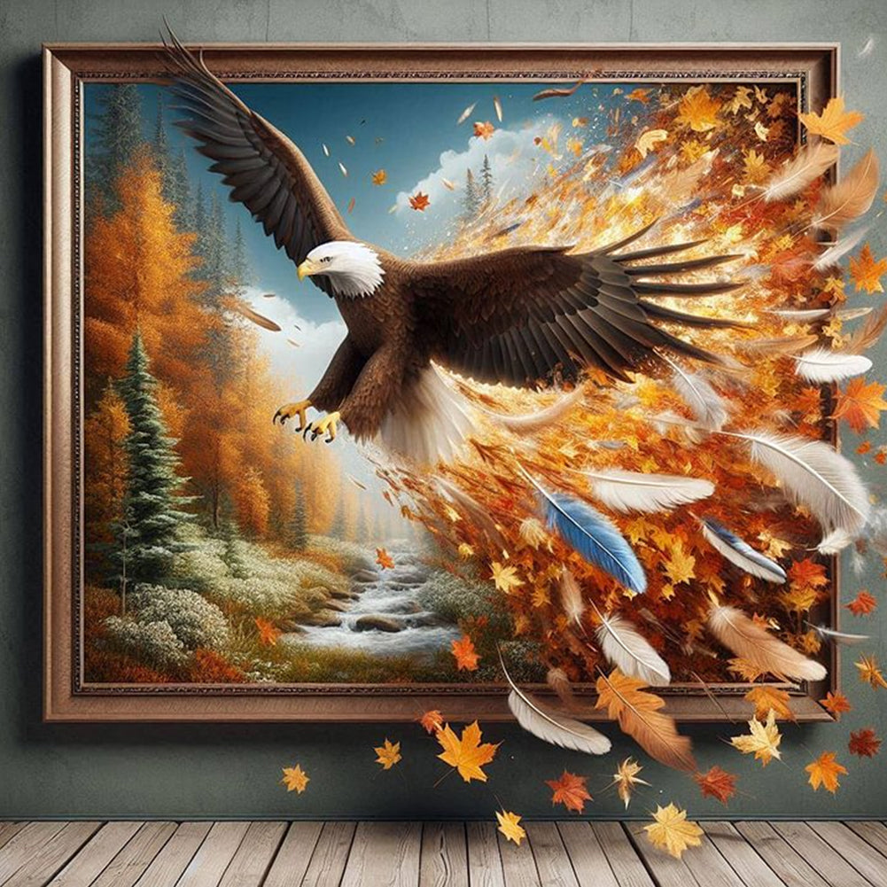 Eagle Escapes The Frame - Full Square Drill Diamond Painting 40*40CM